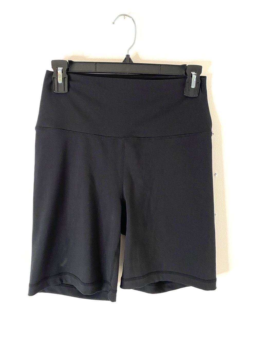 Yogalicious Lux Everyday 7 Inch Black High Rise Biker Shorts